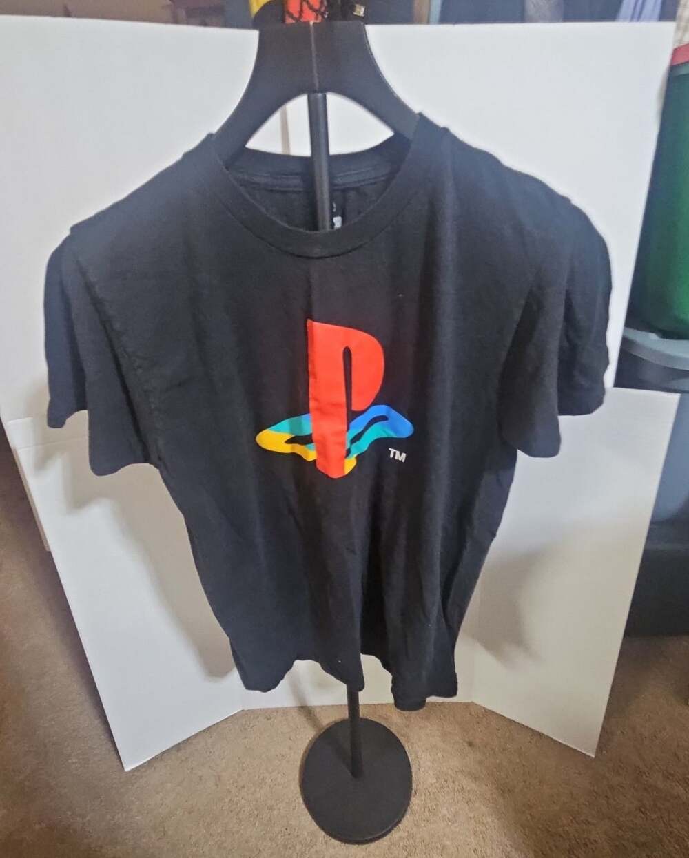 PlayStation Official Logo Graphic T-Shirt Size M Black